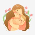 Warm Mother Holding Baby Warm Mother Child PNG Transparent Clipart Image and PSD File for Free Download