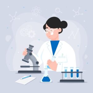 Free Vector Professional female scientist